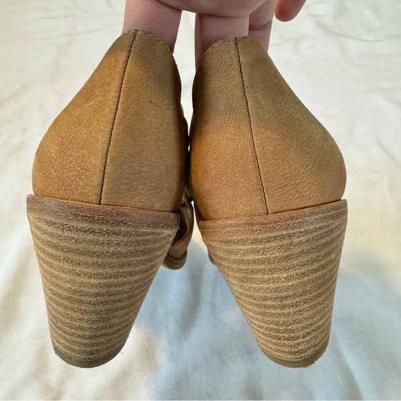 Eileen Fisher 7 Allie Sandals Open Toe Heels Leather Boho Casual - Picture 6 of 10